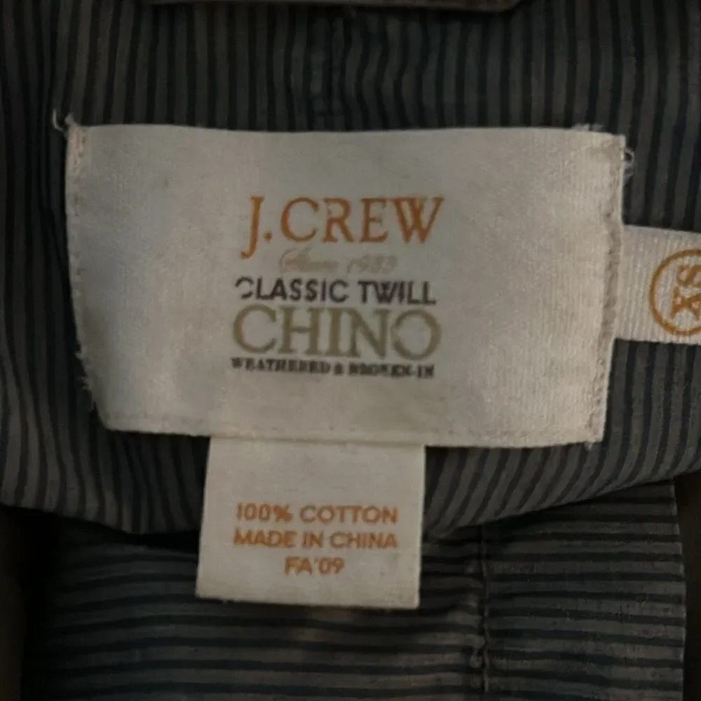 J. Crew Women’s Army Green Classic Twill Chino Jacket
